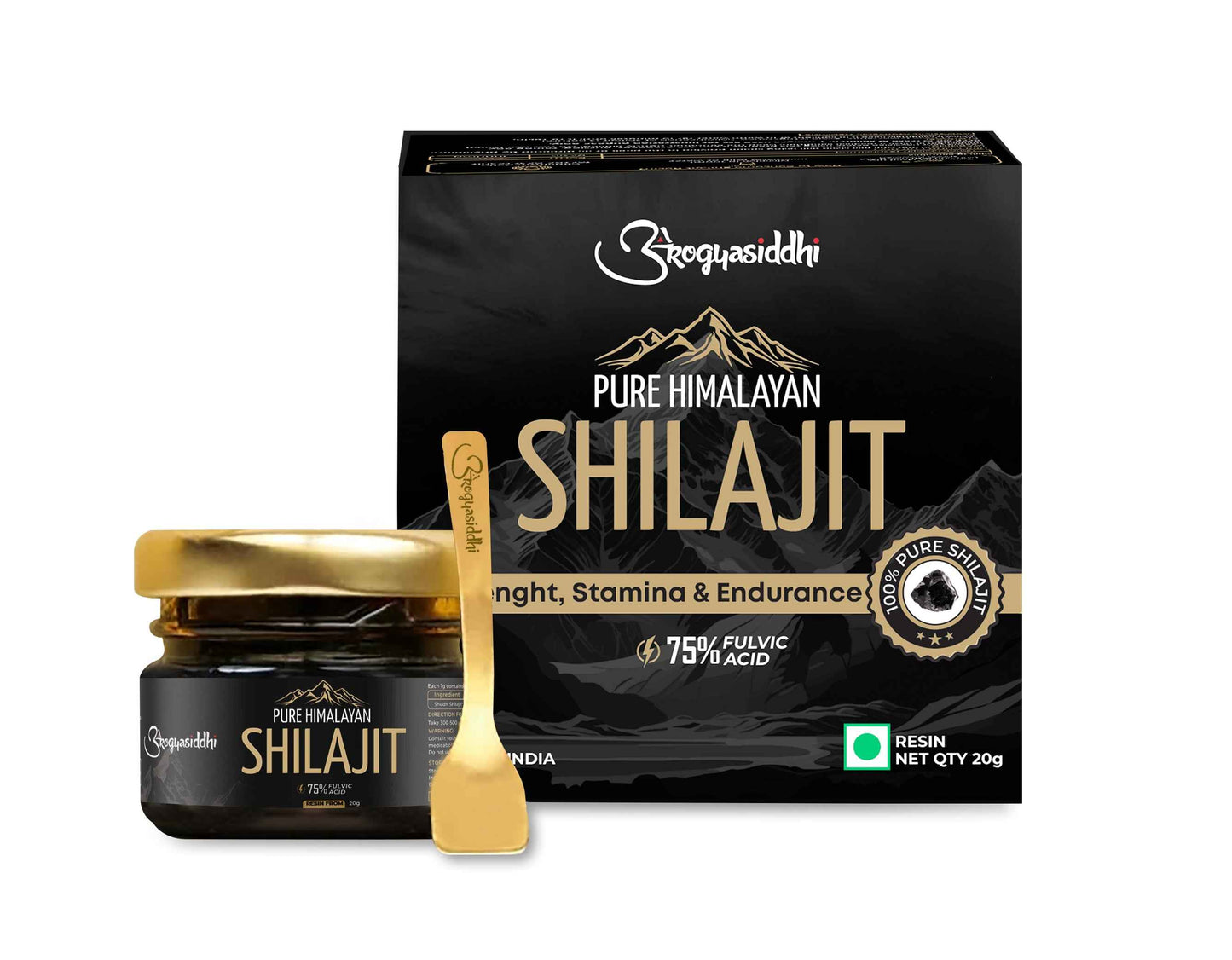 Pure Himalayan Shilajit Resin 20g |75% Fulvic Acid | Lab Report with Every Pack
