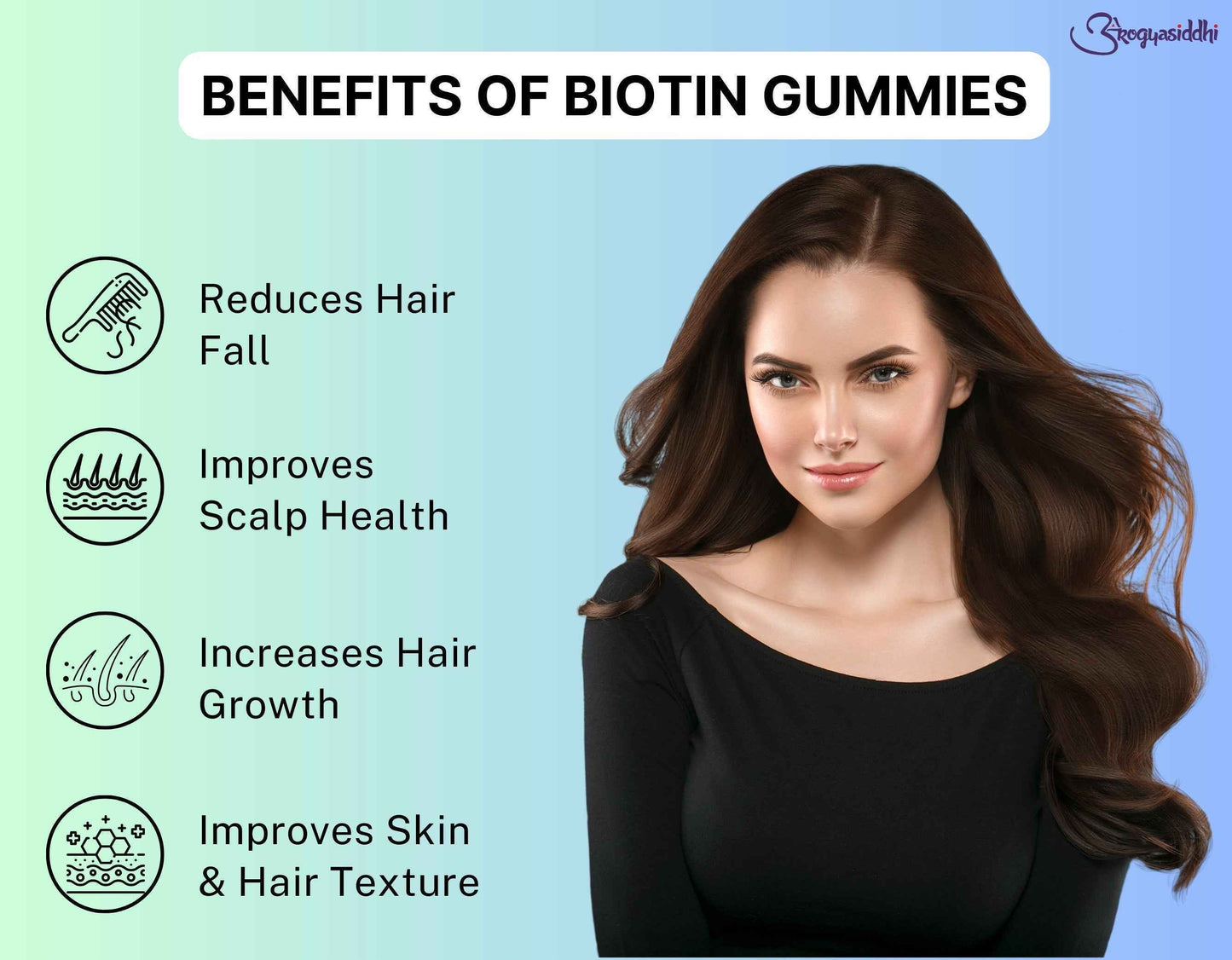 Healthy Hair Gummies with Biotin 5000mcg