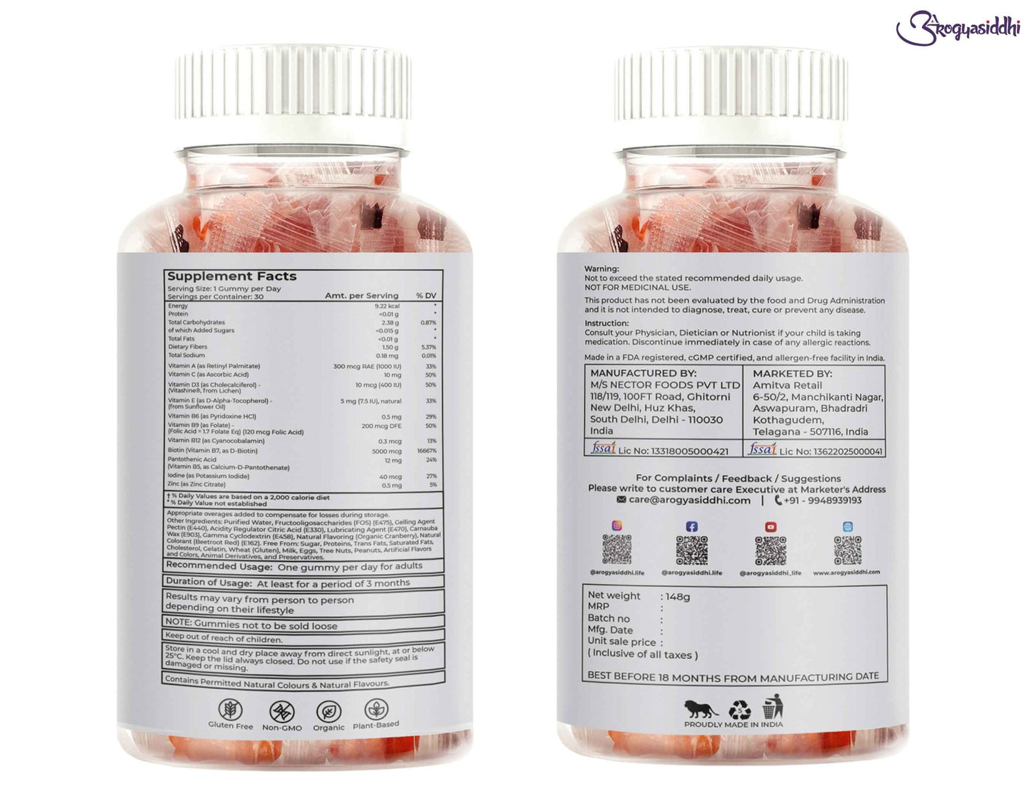 Healthy Hair Gummies with Biotin 5000mcg