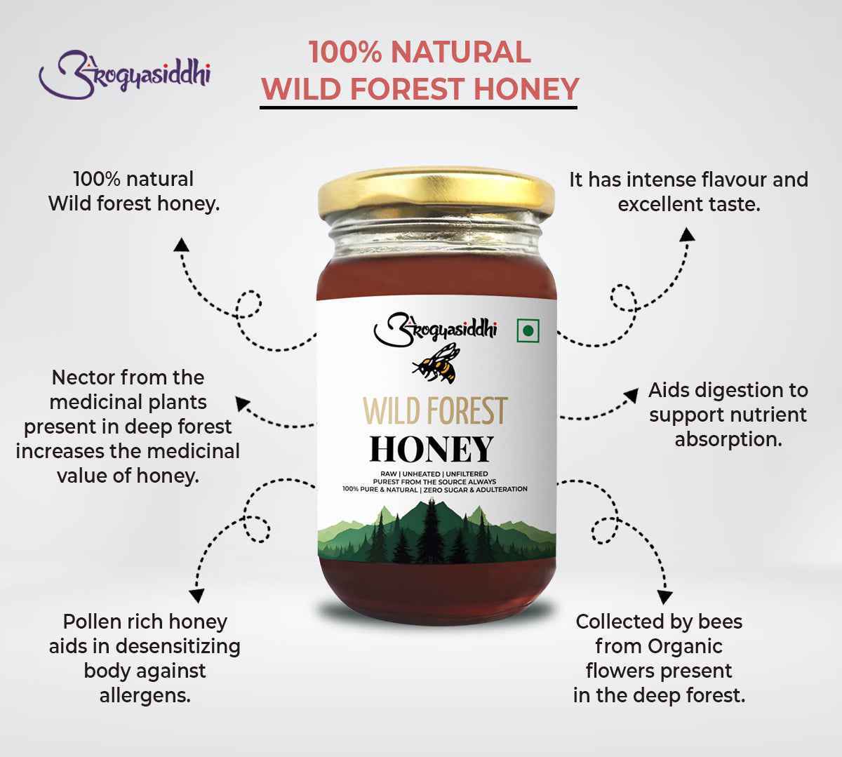 Wild Forest Honey 500Gm