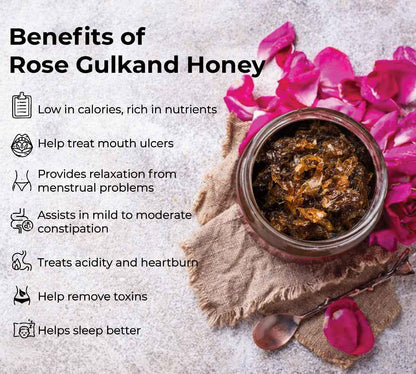 Rose Gulkand Honey 250G