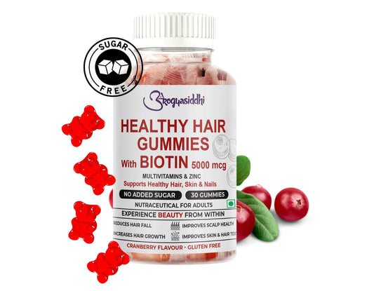 Healthy Hair Gummies with Biotin 5000mcg