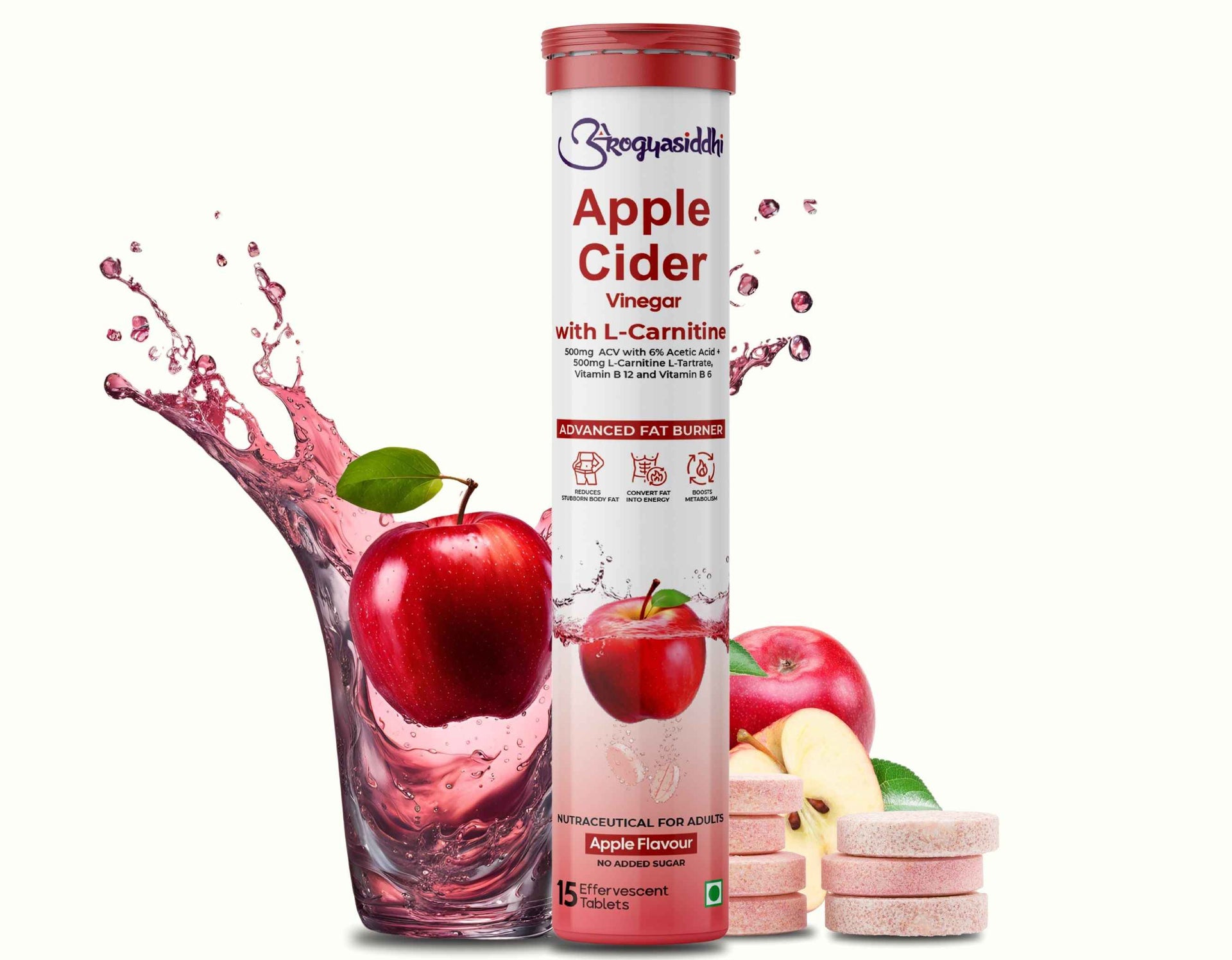 apple cider vinegar l carnitine Guerilla Gainz with L-Carnitine Helps Convert Fat Into Energy, Refreshing Lemon Flavour, 15 Effervescent Tablets (15 Tablets Amrit Mantra| Apple Cider Vinegar